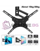 Стойка за телевизор на стена с подвижно дълго рамо 14 до 55 инча